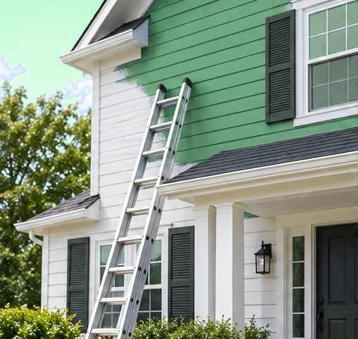 Illustration of exterior painting